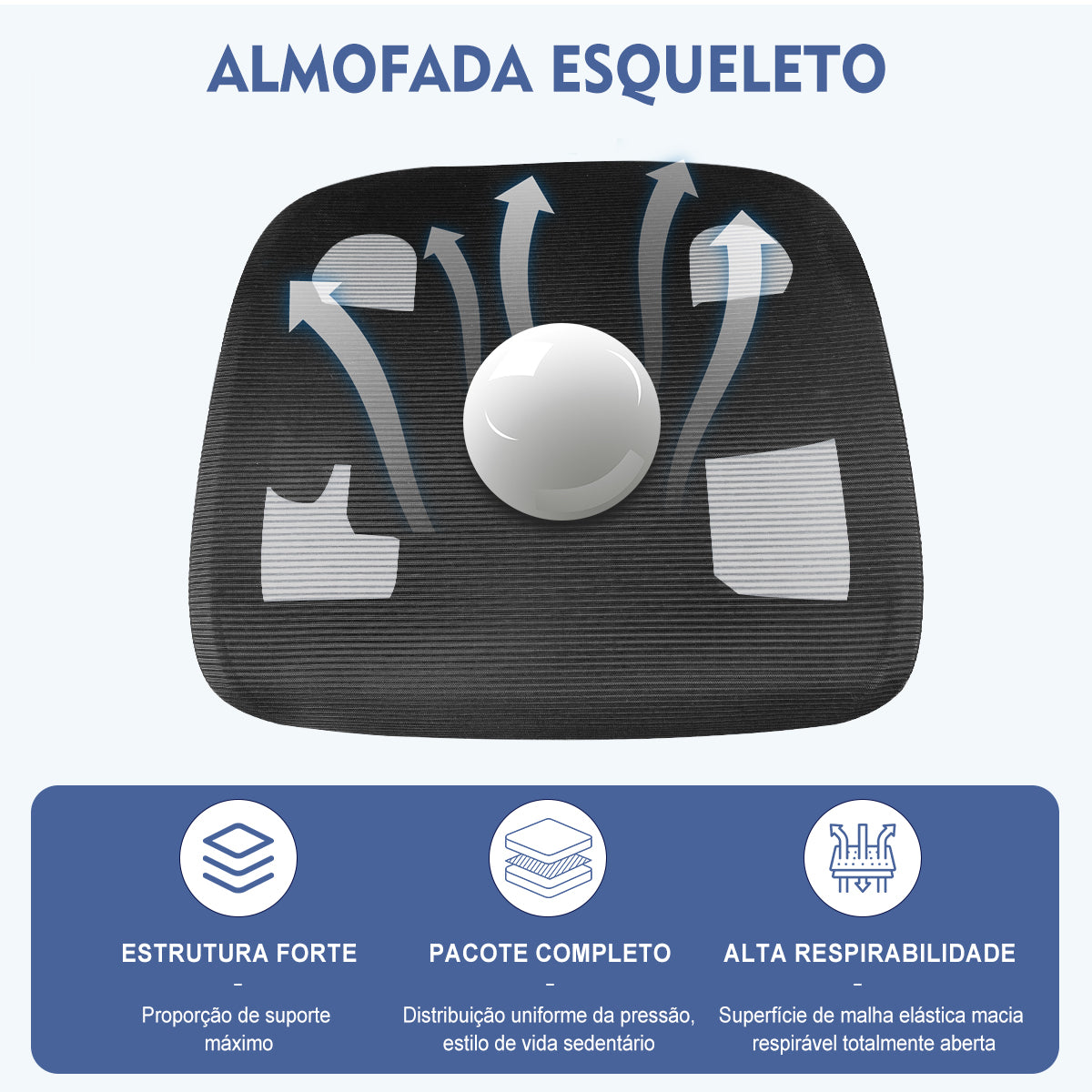 Cadeira de escritório com inclinação multiângulo - Encontro em processo de reclinação, evidenciando a facilidade de ajuste em diferentes ângulos