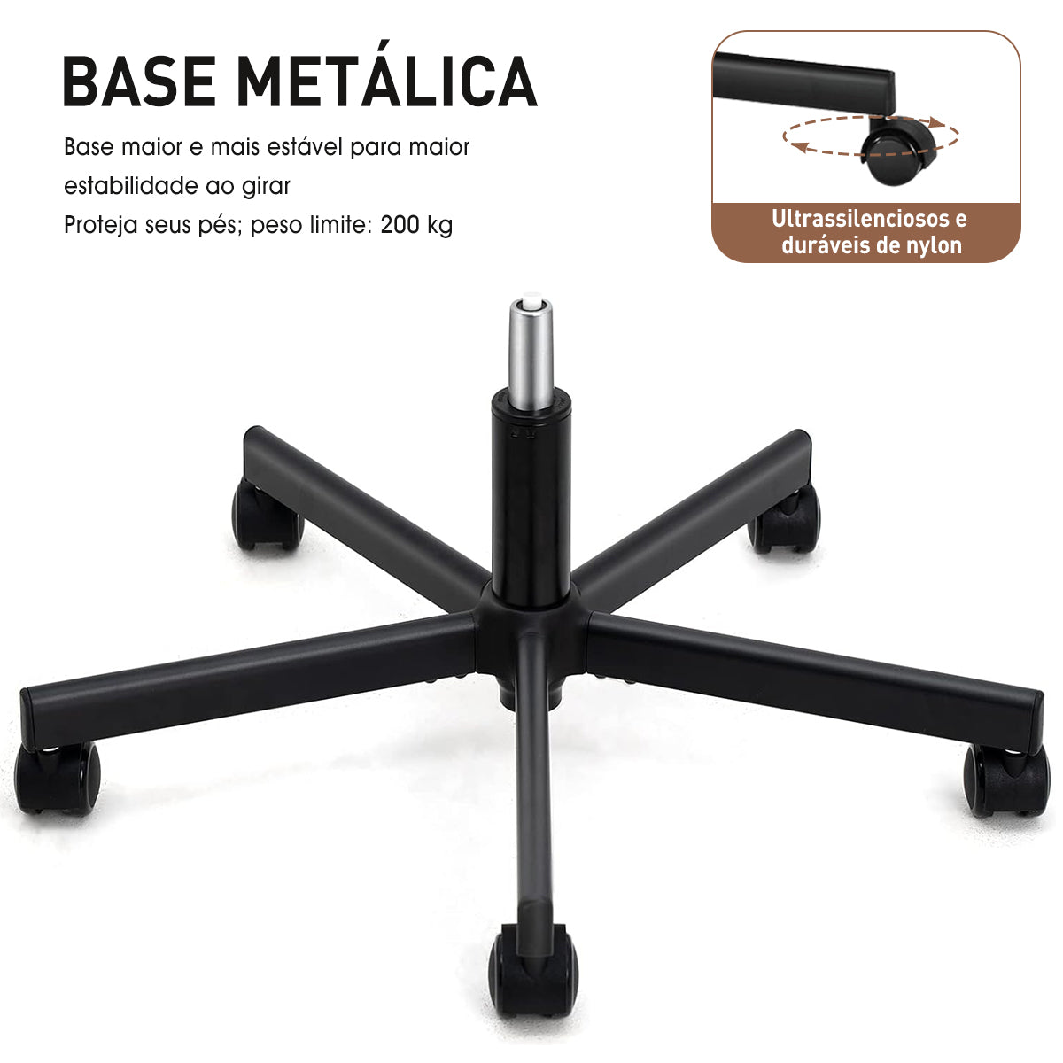 Cadeira de lazer em PVC, resistente e durável