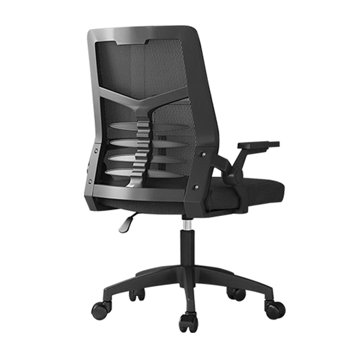 Cadeira de escritório Python Fly com design de malha preta