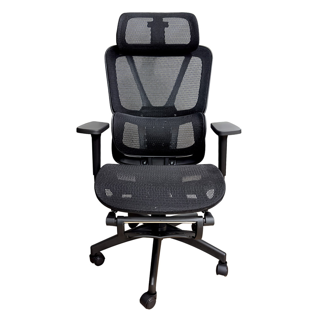 Cadeira Ergonômica Pythonfly ErgoOffice Pro - Malha Preta para Escritório e Home Office