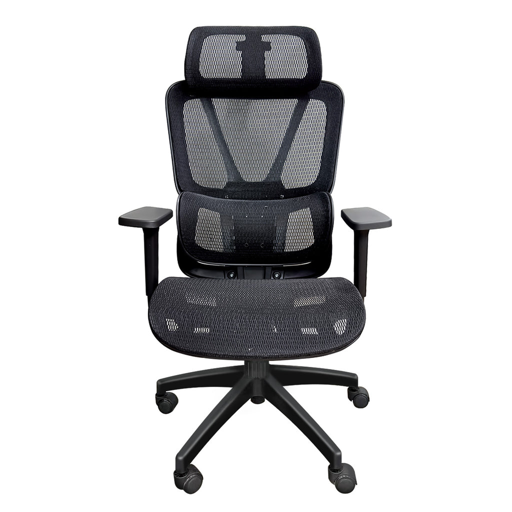 Cadeira Ergonômica Pythonfly ErgoOffice Pro - Malha Preta para Escritório e Home Office
