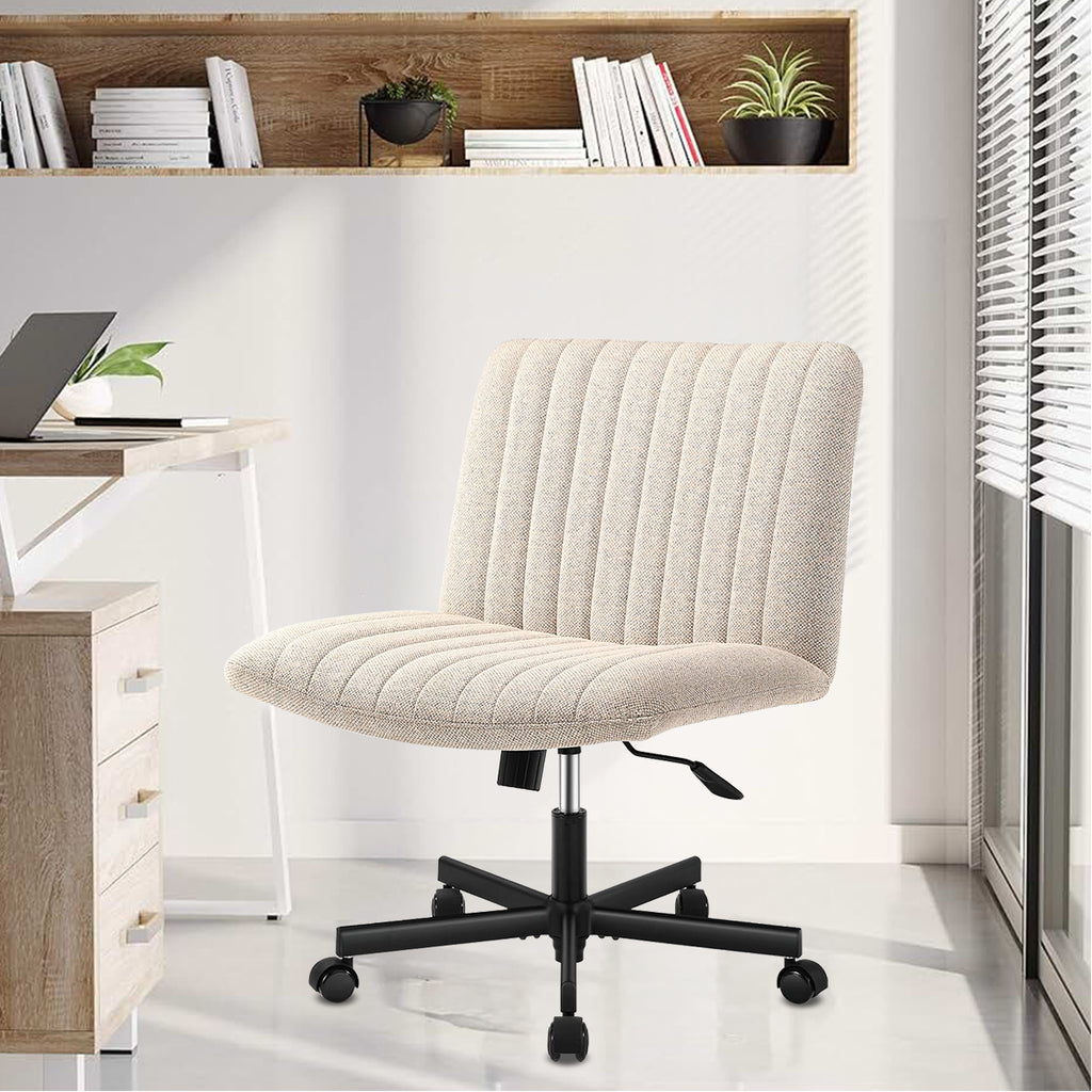 Cadeira de escritório em tecido de algodão Python Fly - Encosto reclinável em posição relaxante 