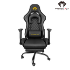 Cadeira Gamer Premium Python Fly - Visão geral em fundo branco, mostrando o design futurista 