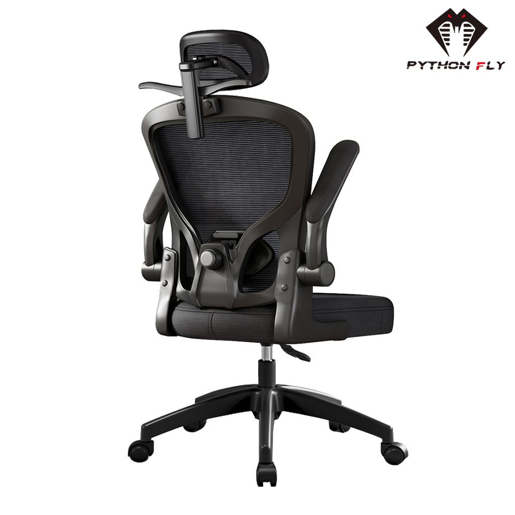 Cadeira Ergonômica Python Fly - Design com Malha Respirável, Apoio Cervical Ajustável e Estrutura Robusta
