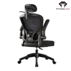 Cadeira Ergonômica Python Fly - Design com Malha Respirável, Apoio Cervical Ajustável e Estrutura Robusta