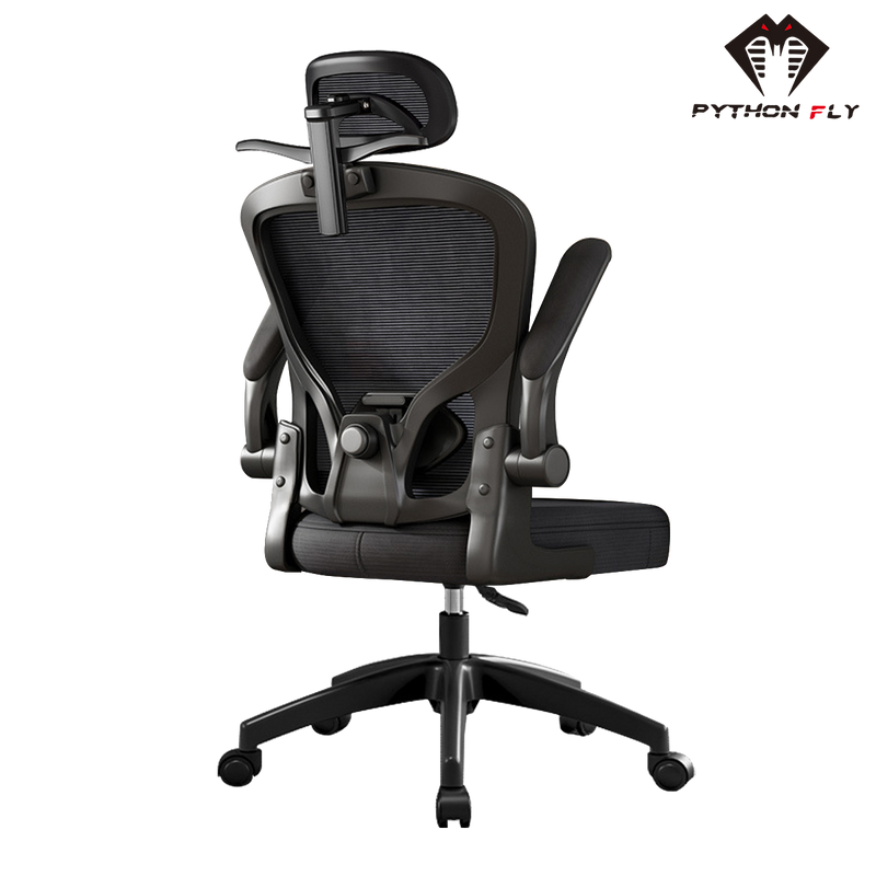 Cadeira Ergonômica Python Fly - Design com Malha Respirável, Apoio Cervical Ajustável e Estrutura Robusta