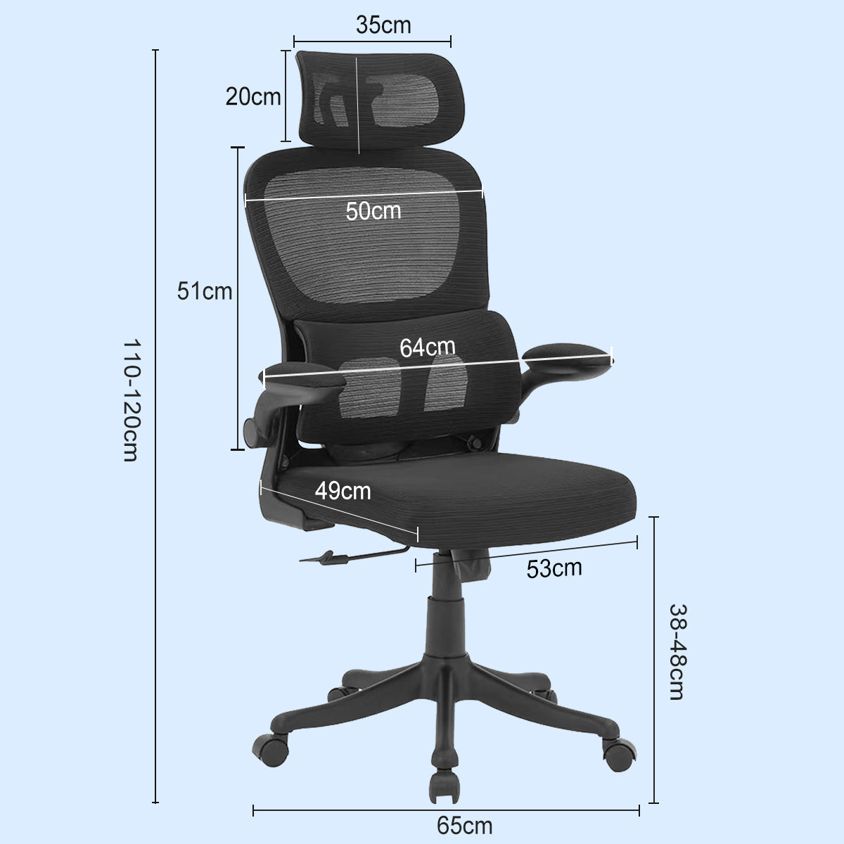 Cadeira de escritório preta com suporte lombar - Cadeira em uso em um ambiente de home office, mostrando a combinação de conforto e funcionalidade 