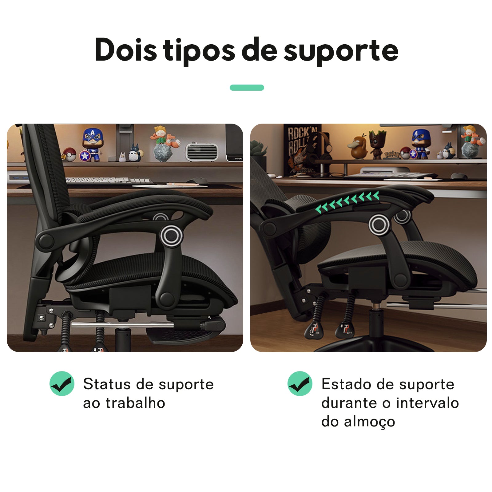 Cadeira de escritório premium Python Fly preta - Ideal para ambientes de escritório moderno
