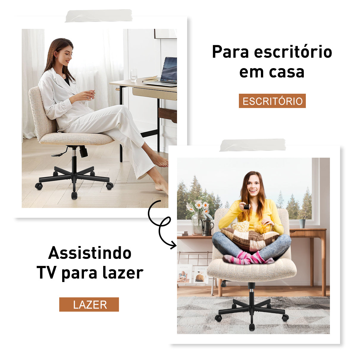 Cadeira de escritório em tecido de algodão Python Fly - Garantia de qualidade e conforto 