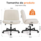 Cadeira ergonômica reclinada em ângulo confortável, ideal para intervalos e cochilos rápidos durante o dia em ambiente residencial