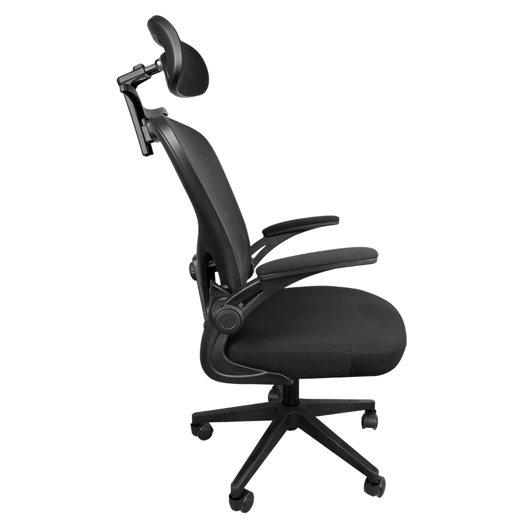 Cadeira de Escritório Python Fly - Design Minimalista, Malha Respirável e Braços Ajustáveis para Conforto Ergonômico