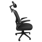 Cadeira de Escritório Python Fly - Design Minimalista, Malha Respirável e Braços Ajustáveis para Conforto Ergonômico