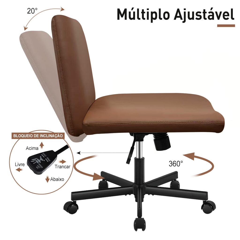 Cadeira de lazer em PVC com acolchoamento macio