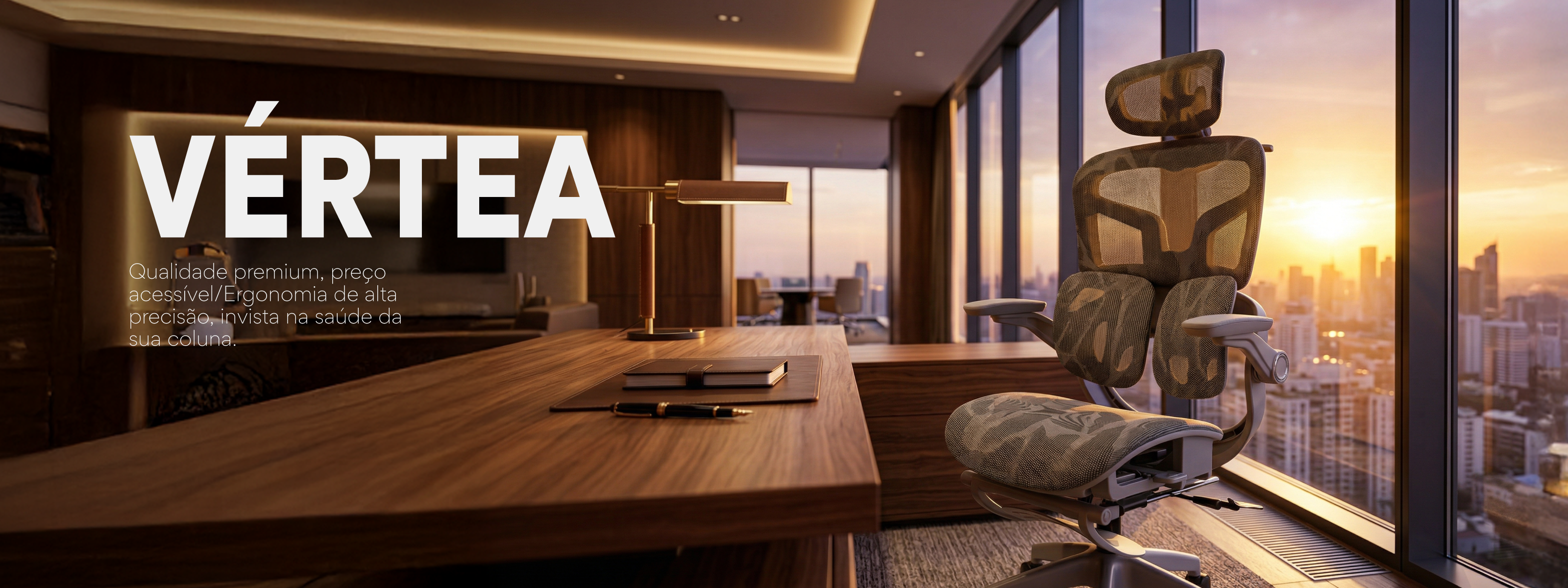 Cadeira ergonômica Vértea Pythonfly, qualidade premium e ergonomia de alta precisão, ideal para escritório corporativo e home office.