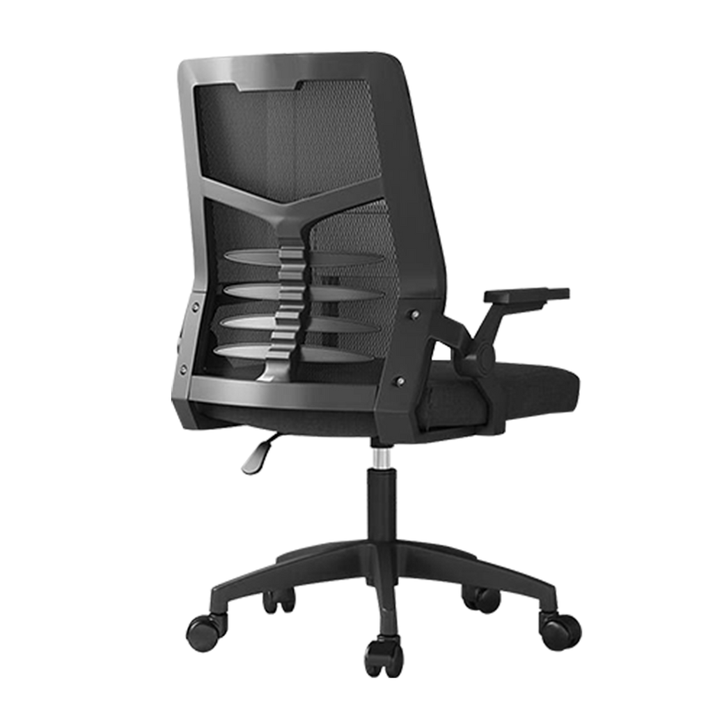 Cadeira de escritório Python Fly com design de malha preta