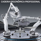 Mecanismo interno robusto da poltrona ergonômica Pythonfly