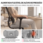 Almofada flexível de alívio de pressão da cadeira ergonômica Pythonfly Aligna, espuma de alta elasticidade