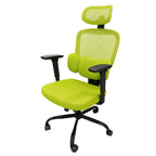 Cadeira ergonômica Pythonfly Aligna cor verde, cadeira escritório corporativo fundo branco